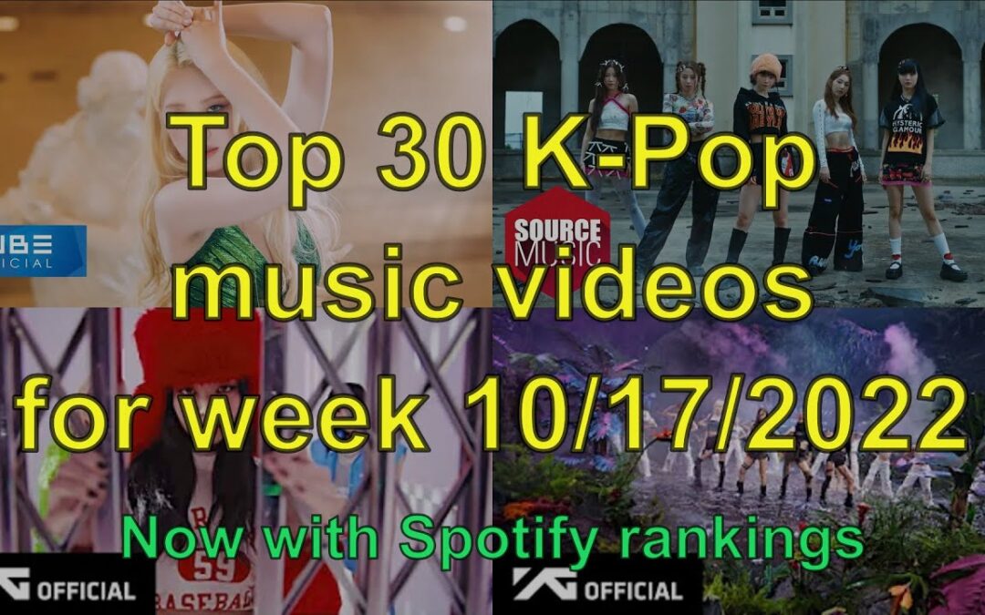 MOST VIEWED K-POP music videos October 2022 (3rd week)